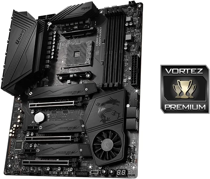 مادربرد MSI Meg X570 Unify WiFi، AMD، AM4، DDR4، PCIe 4.0، SATA 6GB/s، M.2، USB 3.2 Gen 2، Ax Wi-Fi 6، بلوتوث 5، ATX مادربرد MSI Meg X570 Unify WiFi، AMD، AM4، DDR4، PCIe 4.0، SATA 6GB/s، M.2، USB 3.2 Gen 2، Ax Wi-Fi 6، بلوتوث 5، ATX
