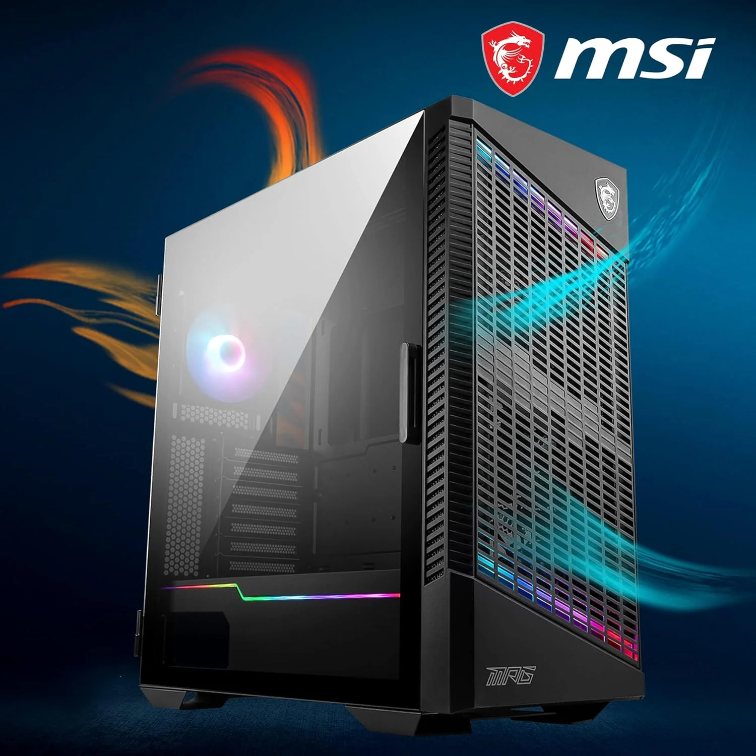 کیس کامپیوتر مید تاور MSI MPG VELOX 100P AIRFLOW - ظرفیت مادربرد E-ATX، درب شیشه ای حرارت دیده، بهینه شده برای جریان هوا، Mystic Light، پشتیبانی از 2 رادیاتور 360 میلی متری و پیکربندی تهویه جانبی کیس کامپیوتر مید تاور MSI MPG VELOX 100P AIRFLOW - ظرفیت مادربرد E-ATX، درب شیشه ای حرارت دیده، بهینه شده برای جریان هوا، Mystic Light، پشتیبانی از 2 رادیاتور 360 میلی متری و پیکربندی تهویه جانبی