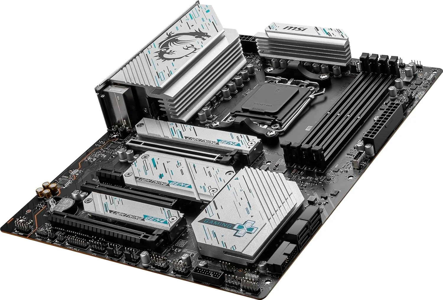 مادربرد گیمینگ MSI X670E Gaming Plus WiFi (پردازندههای AMD Ryzen سری 8000/7000، AM5، DDR5، PCIe 5.0، SATA 6Gb/s، اسلاتهای M.2، USB 3.2 Gen 2، Wi-Fi 6E، بلوتوث 5.3، LAN 2.5Gbps، HDMI/DP، ATX) مادربرد گیمینگ MSI X670E Gaming Plus WiFi (پردازندههای AMD Ryzen سری 8000/7000، AM5، DDR5، PCIe 5.0، SATA 6Gb/s، اسلاتهای M.2، USB 3.2 Gen 2، Wi-Fi 6E، بلوتوث 5.3، LAN 2.5Gbps، HDMI/DP، ATX)
