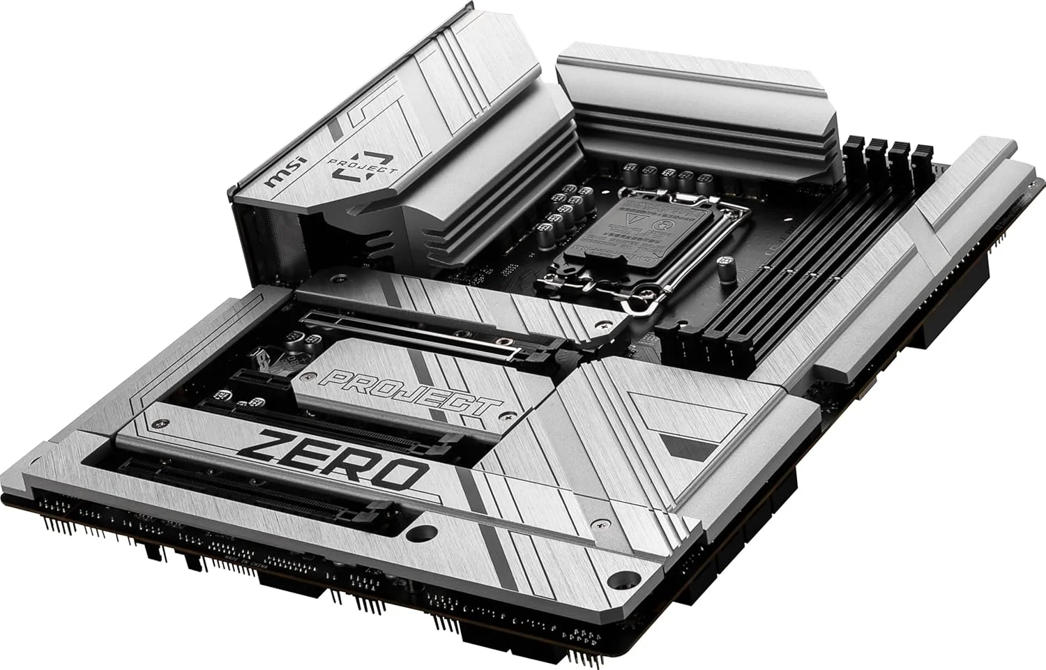 مادربرد گیمینگ MSI Z790 Project Zero (پشتیبانی از پردازندههای نسل 14/13/12 اینتل، LGA 1700، DDR5، PCIe 5.0، اسلاتهای M.2، LAN 2.5Gbps، USB 3.2 Gen2، HDMI/DP، Wi-Fi 7، بلوتوث 5.4، ATX) مادربرد گیمینگ MSI Z790 Project Zero (پشتیبانی از پردازندههای نسل 14/13/12 اینتل، LGA 1700، DDR5، PCIe 5.0، اسلاتهای M.2، LAN 2.5Gbps، USB 3.2 Gen2، HDMI/DP، Wi-Fi 7، بلوتوث 5.4، ATX)