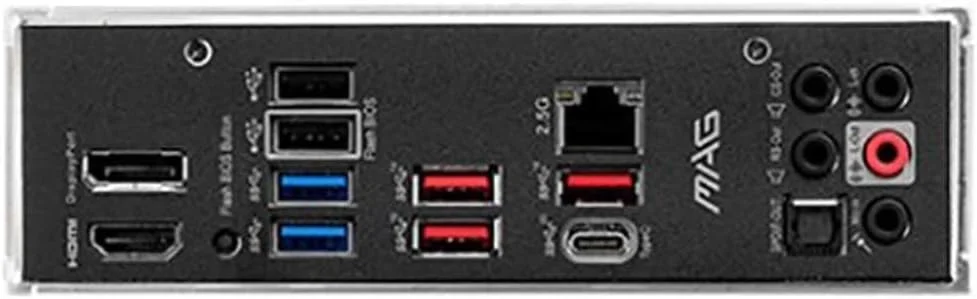 مادربرد ام اس آی Mag Z690 Torpedo Intel Atx، چیپست، سوکت LGA 1700، نورپردازی RGB Mystic Light، فناوری AMD Crossfire، پورت USB 3.2 Gen 2X2 داخلی مشکی، 7D32-001R