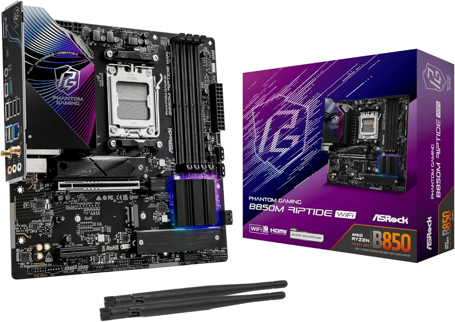 مادربرد ASRock AMD AM5 B850M Riptide WiFi
