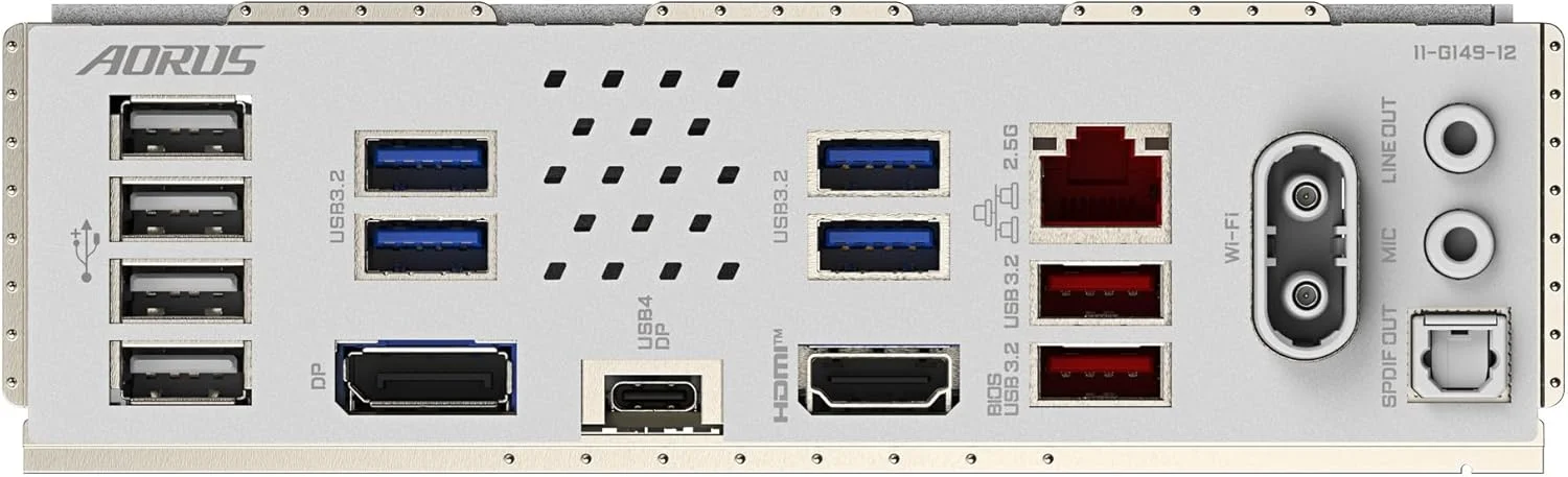 مادربرد GIGABYTE B860M AORUS Elite WIFI6E ICE Intel Core Ultra (سری 2) LGA 1851، mATX، DDR5، 3X M.2، PCIe 5.0، USB-C، WIFI6E، LAN 2.5GbE، EZ-Latch