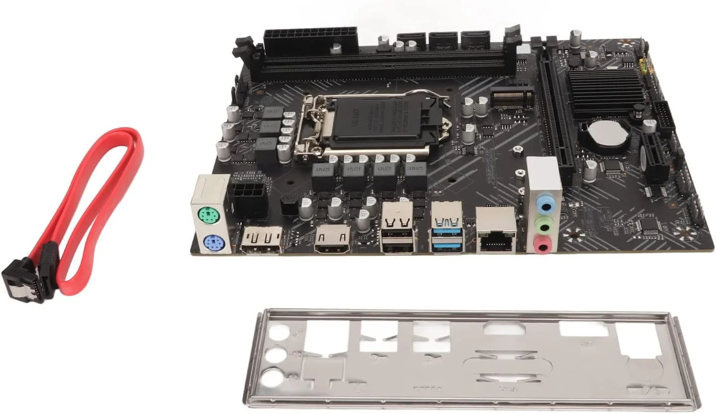 مادربرد Bewinner LGA 1200 با چیپست H510، DDR4 دو کاناله، مناسب کامپیوترهای رومیزی با پورت های HD، DP، شبکه، صدا و USB3.2 برای کامپیوترهای گیمینگ