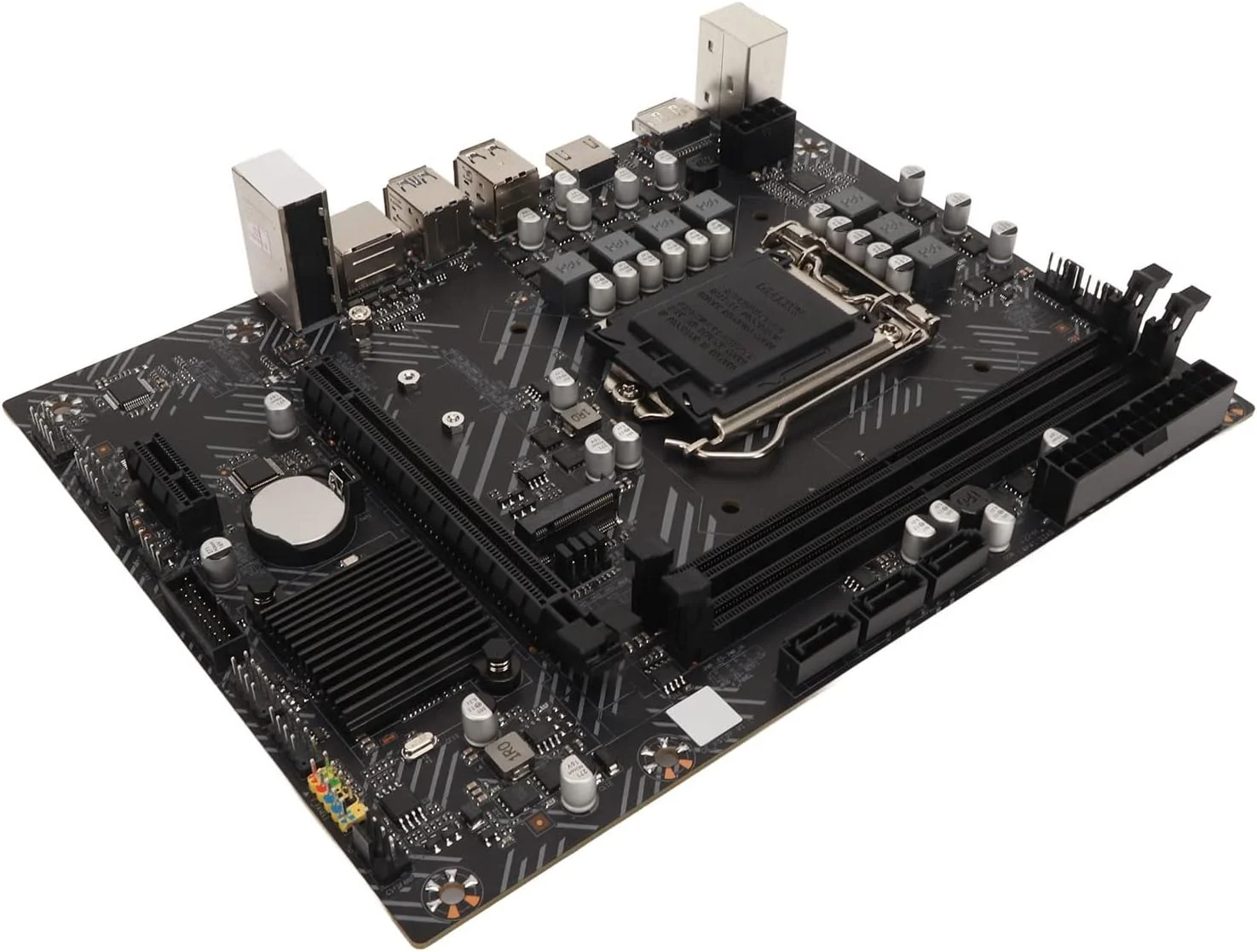 مادربرد Bewinner LGA 1200 با چیپست H510، DDR4 دو کاناله، مناسب کامپیوترهای رومیزی با پورت های HD، DP، شبکه، صدا و USB3.2 برای کامپیوترهای گیمینگ