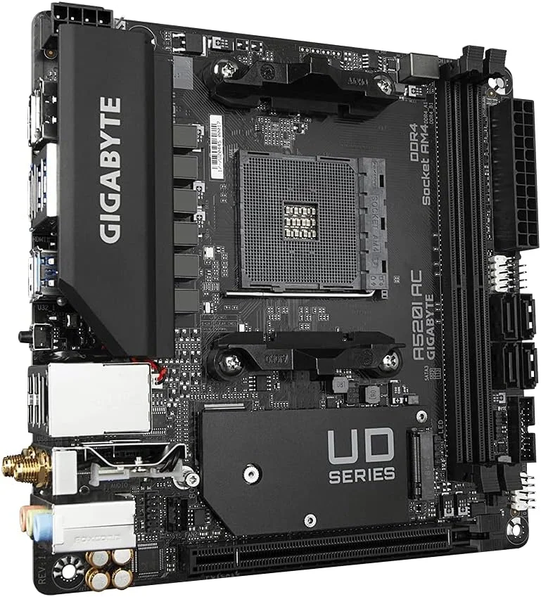 مادربرد گیگابایت A520I AC ITX برای پردازنده های AMD AM4