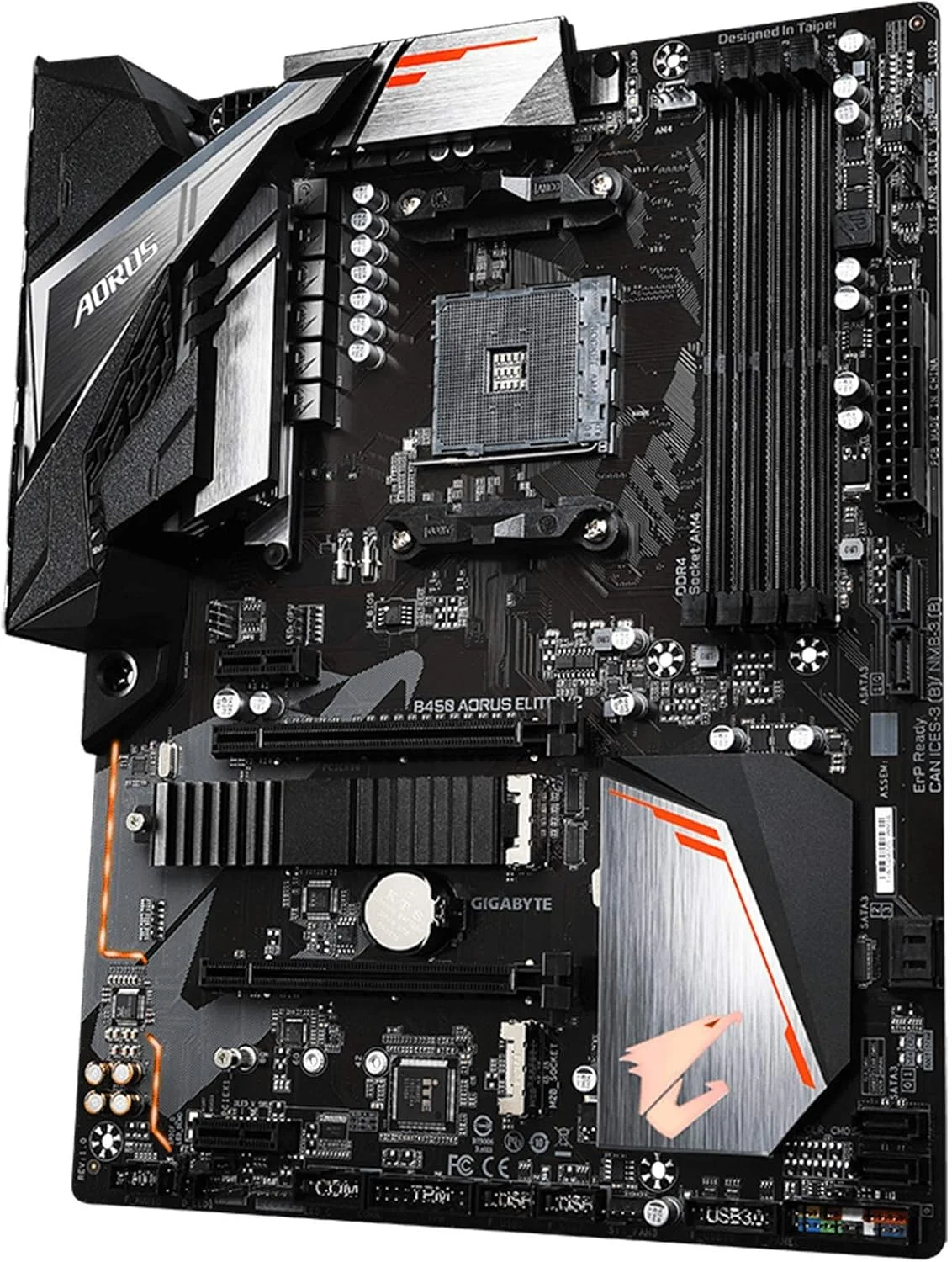 مادربرد گیگابایت B450 AORUS Elite V2 (AMD Ryzen AM4/ATX/M.2 Thermal Guard/Hmdi/DVI/USB 3.1/DDR4)