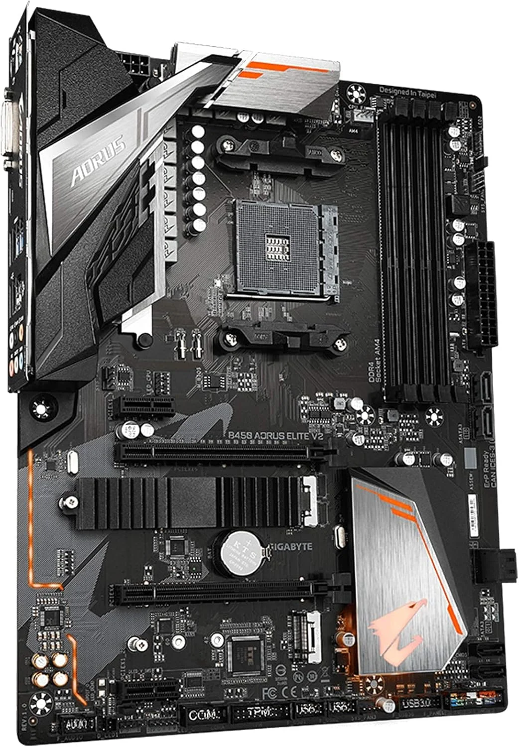 مادربرد گیگابایت B450 AORUS Elite V2 (AMD Ryzen AM4/ATX/M.2 Thermal Guard/Hmdi/DVI/USB 3.1/DDR4)