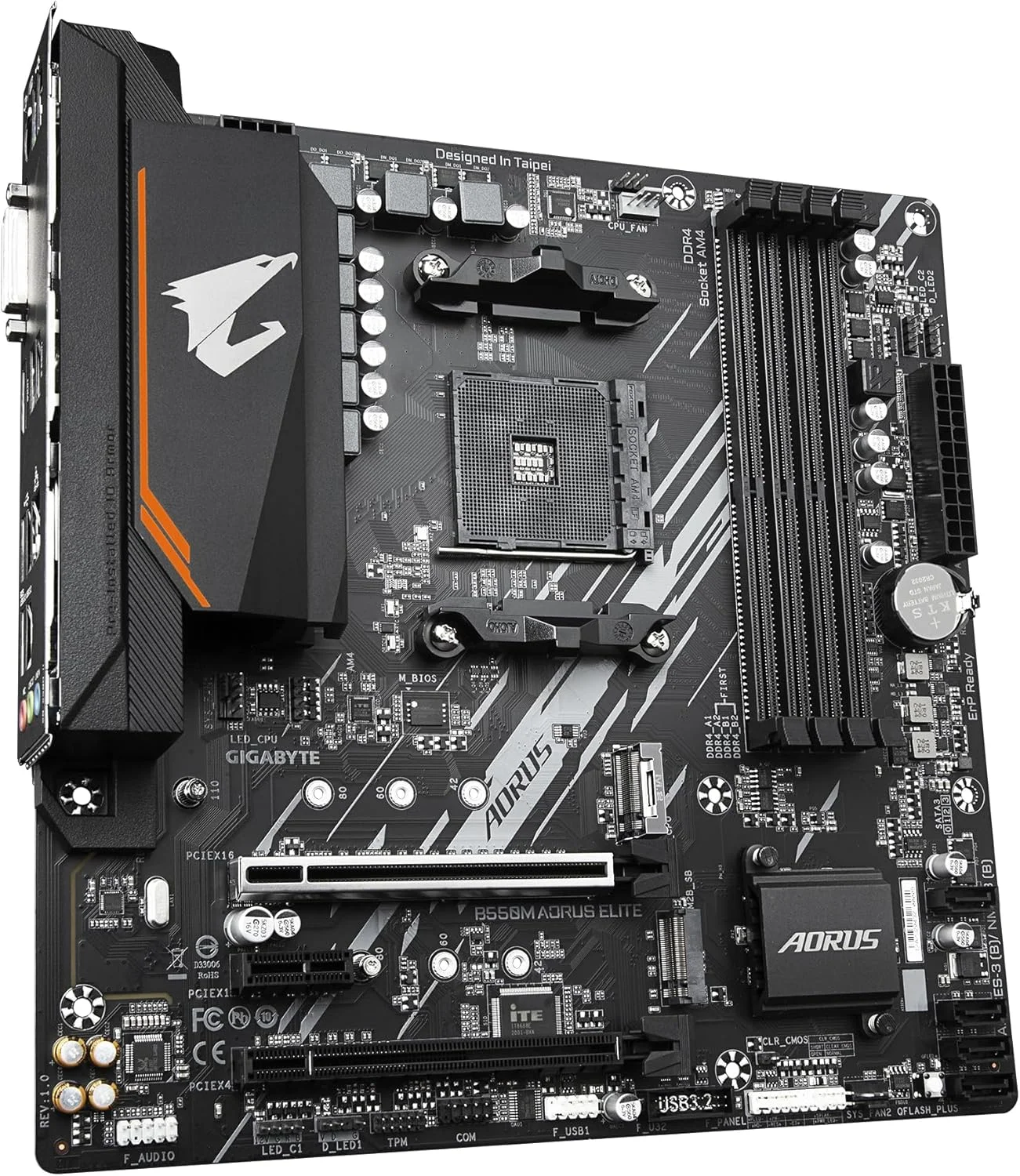 مادربرد گیگابایت AMD B550 AORUS Elite سوکت AM4 Micro ATX DDR4-SDRAM
