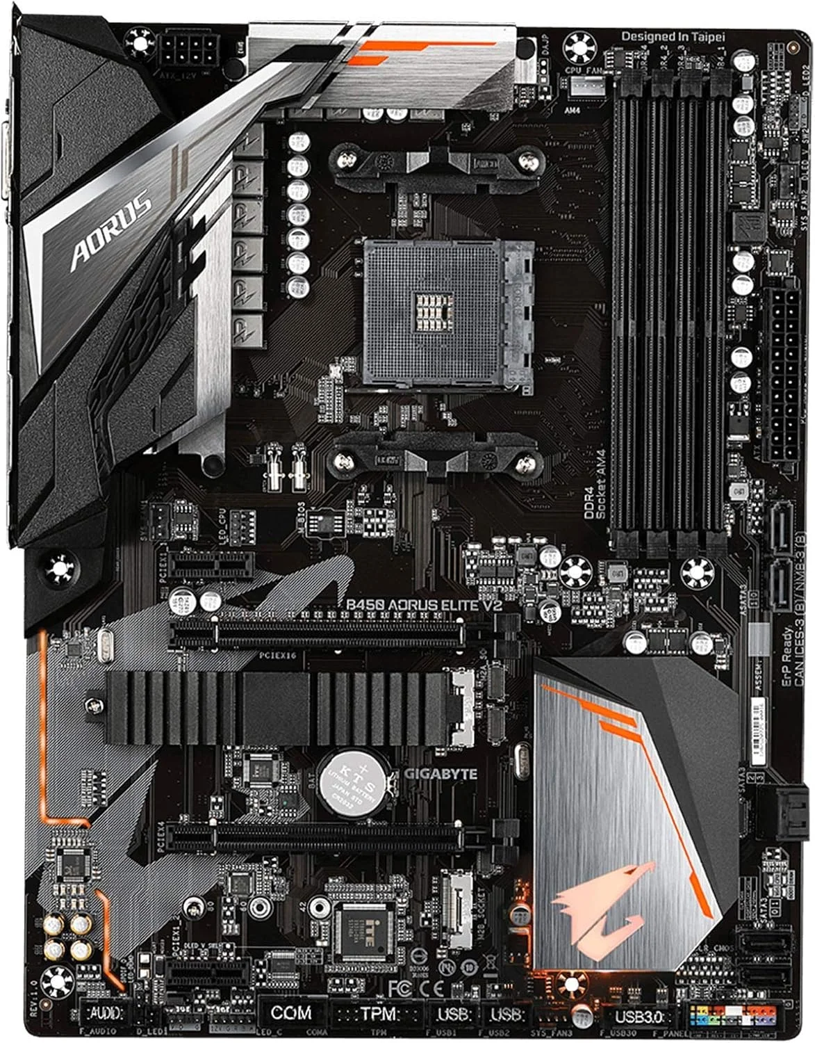 مادربرد گیگابایت B450 AORUS Elite V2 (AMD Ryzen AM4/ATX/M.2 Thermal Guard/Hmdi/DVI/USB 3.1/DDR4)