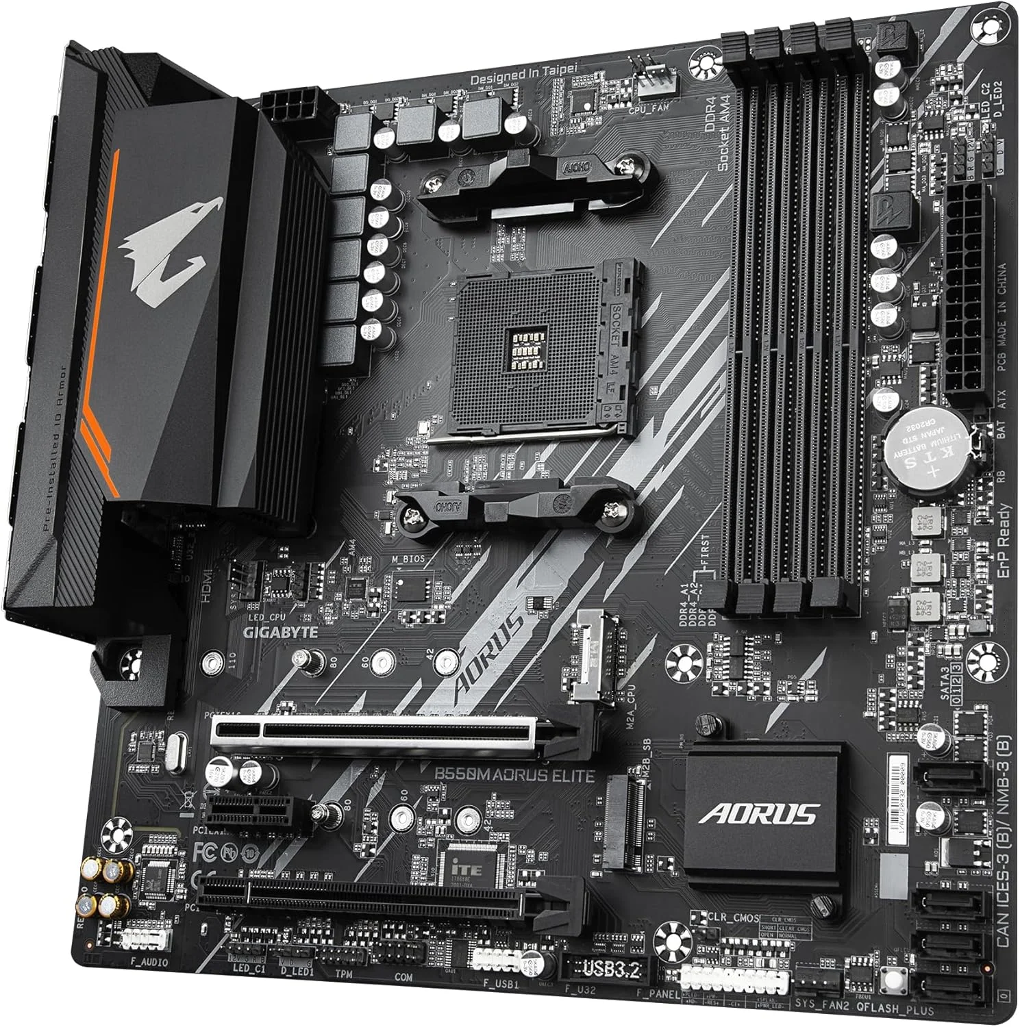 مادربرد گیگابایت AMD B550 AORUS Elite سوکت AM4 Micro ATX DDR4-SDRAM
