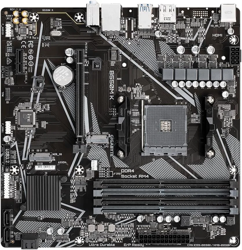 مادربرد GIGABYTE B550M K