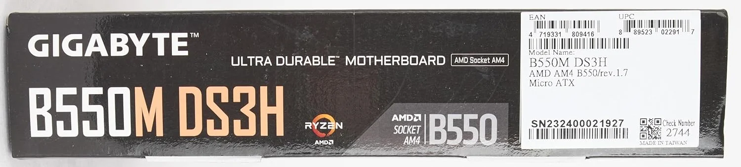 مادربرد GIGABYTE B550M DS3H (AM4 AMD/B550/Micro ATX/Dual M.2/SATA 6Gb/s/USB 3.2 Gen 1/PCIe 4.0/HMDI/DVI/DDR4)