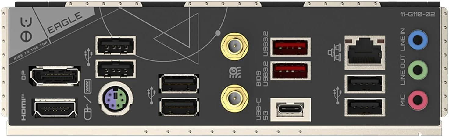 مادربرد GIGABYTE B650 Eagle AX AM5 LGA 1718 AMD B650 ATX، DDR5 Triple M.2، PCIe 5.0، USB 3.2 Gen2x2 Type-C، AMD Wi-Fi 6E، Realtek GbE LAN