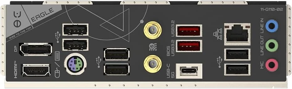 مادربرد گیگابایت B650 EAGLE AX - پشتیبانی از پردازنده های AMD Ryzen 7000، دارای VRM دیجیتال 12+2+2 فاز، پشتیبانی از DDR5 تا 7600 مگاهرتز (OC)، دارای 1xPCIe 5.0 + 2xPCIe 4.0 M.2، Wi-Fi 6E 802.11ax، GbE LAN، USB 3.2 Gen2