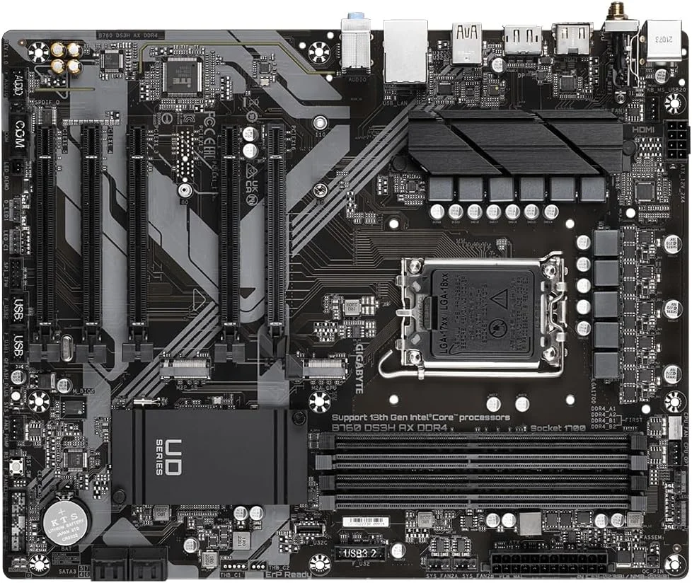 مادربرد گیگابایت B760 DS3H AX DDR4 اینتل B760 Express LGA 1700 ATX مادربرد گیگابایت B760 DS3H AX DDR4 اینتل B760 Express LGA 1700 ATX