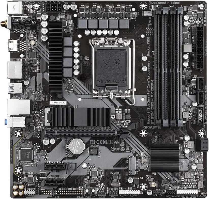 مادربرد گیگابایت مدل MB GBT Intel 1700 B760M DS3H AX DDR4 مادربرد گیگابایت مدل MB GBT Intel 1700 B760M DS3H AX DDR4