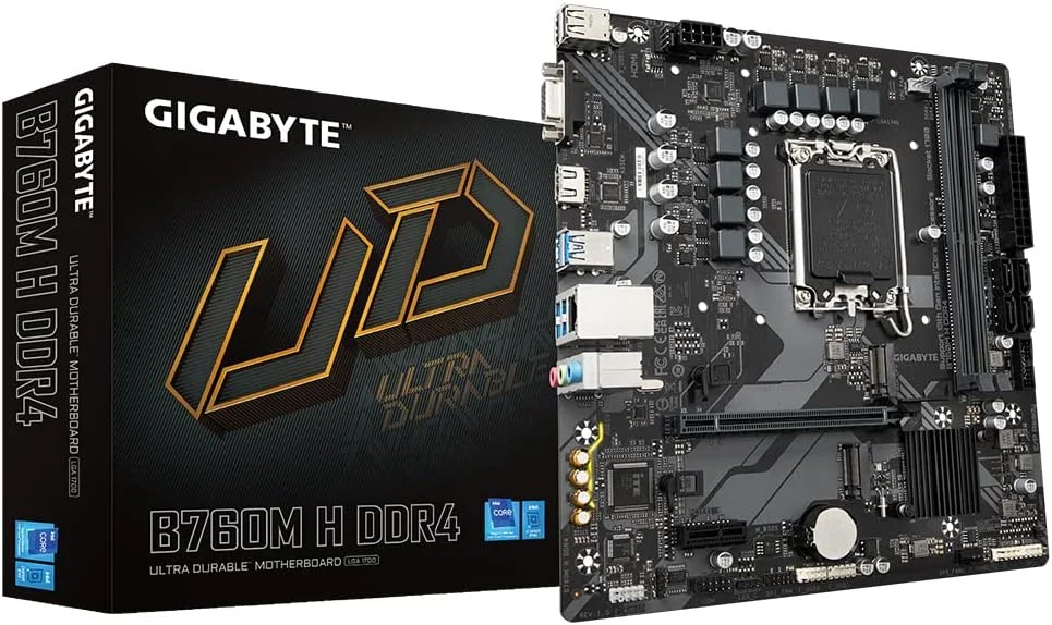 مادربرد گیگابایت B760M H DDR4 (rev. 1.0) Intel B760 LGA 1700 Micro ATX