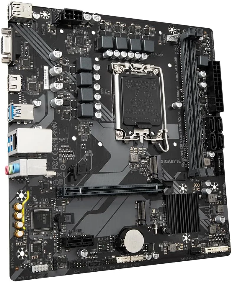 مادربرد گیگابایت B760M H DDR4 (rev. 1.0) Intel B760 LGA 1700 Micro ATX مادربرد گیگابایت B760M H DDR4 (rev. 1.0) Intel B760 LGA 1700 Micro ATX