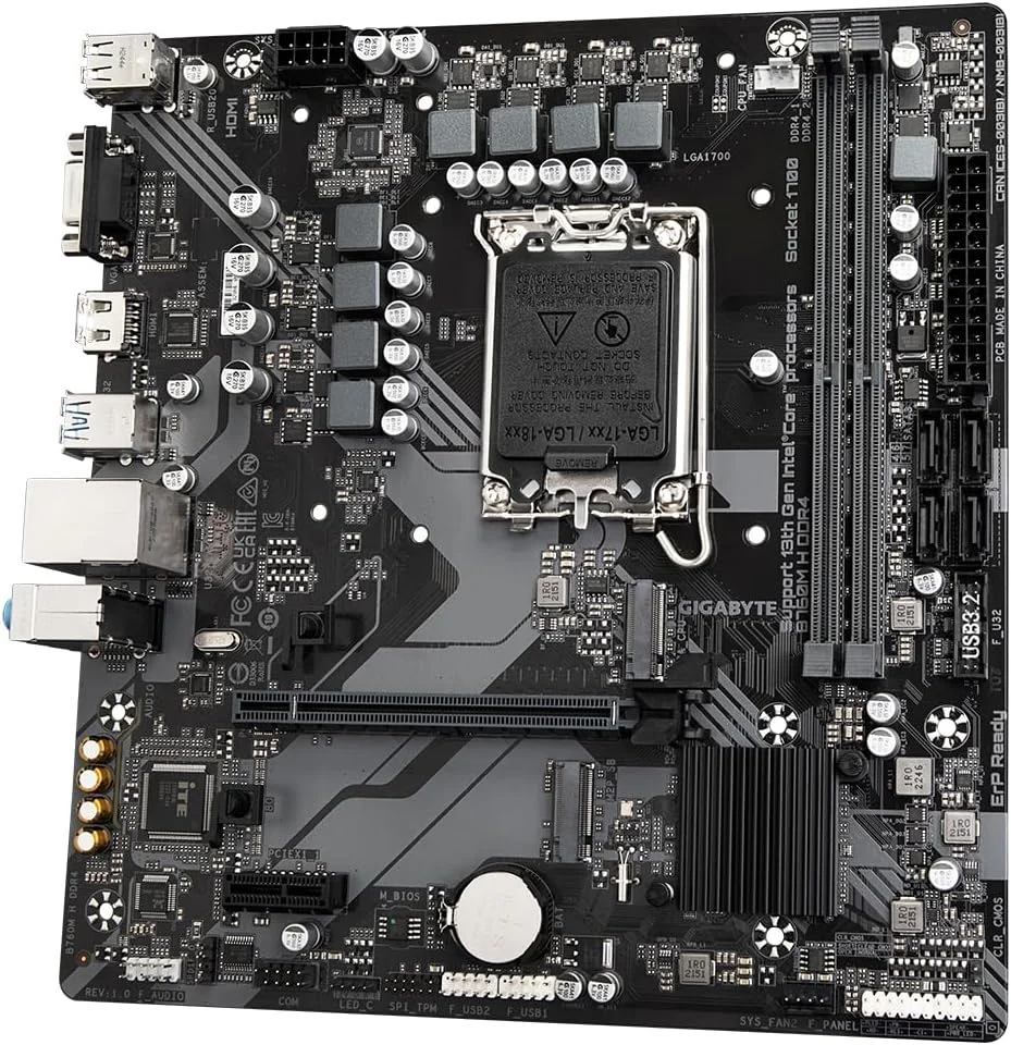 مادربرد گیگابایت B760M H DDR4 (rev. 1.0) Intel B760 LGA 1700 Micro ATX مادربرد گیگابایت B760M H DDR4 (rev. 1.0) Intel B760 LGA 1700 Micro ATX
