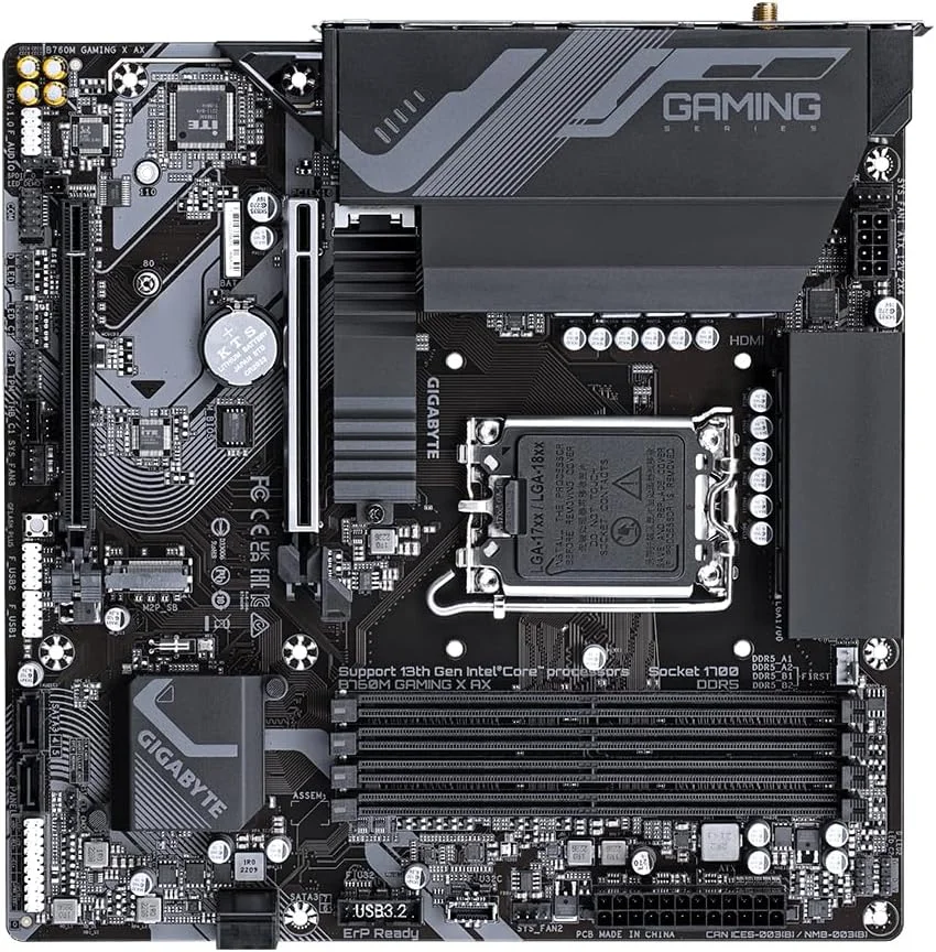 مادربرد گیگابایت B760M Gaming X AX Intel B760 LGA 1700 micro ATX