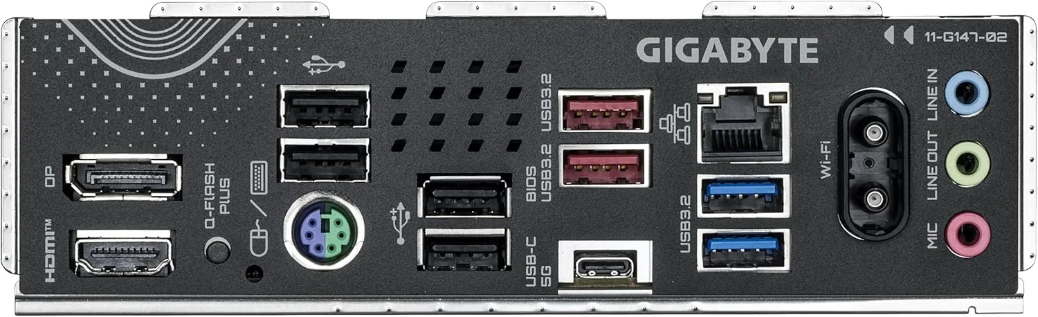 مادربرد GIGABYTE B850 Gaming WIFI6 - پردازنده های سری AMD Ryzen 9000، VRM دیجیتال 6+2+2 فاز، DDR5 تا 5200 مگاهرتز (OC)، 1xPCIe 5.0 + 2xPCIe 4.0 M.2، GbE LAN، WiFi 6، USB 3.2 Gen 2