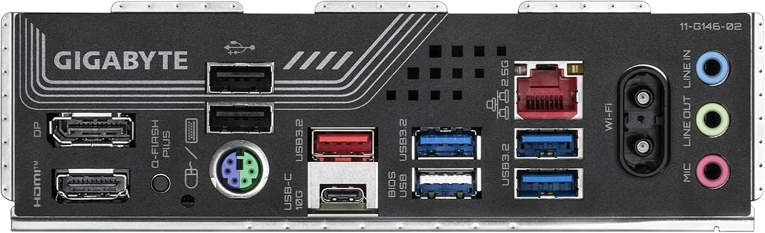مادربرد GIGABYTE B850 Gaming X WIFI6E AMD AM5 LGA 1718، ATX، DDR5، 3X M.2، PCIe 5.0، USB-C، WIFI6E، LAN 2.5GbE، EZ-Latch، 5 سال گارانتی مادربرد GIGABYTE B850 Gaming X WIFI6E AMD AM5 LGA 1718، ATX، DDR5، 3X M.2، PCIe 5.0، USB-C، WIFI6E، LAN 2.5GbE، EZ-Latch، 5 سال گارانتی