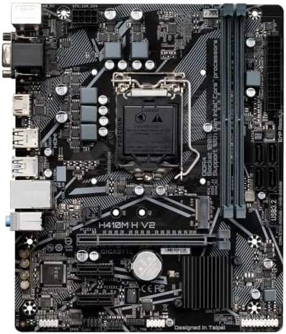 مادربرد گیگابایت H410M H V2 اینتل H410 LGA 1200 Micro ATX DDR4-SDRAM مادربرد گیگابایت H410M H V2 اینتل H410 LGA 1200 Micro ATX DDR4-SDRAM