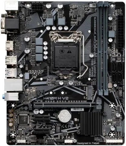 مادربرد گیگابایت H410M H V2 اینتل H410 LGA 1200 Micro ATX DDR4-SDRAM مادربرد گیگابایت H410M H V2 اینتل H410 LGA 1200 Micro ATX DDR4-SDRAM