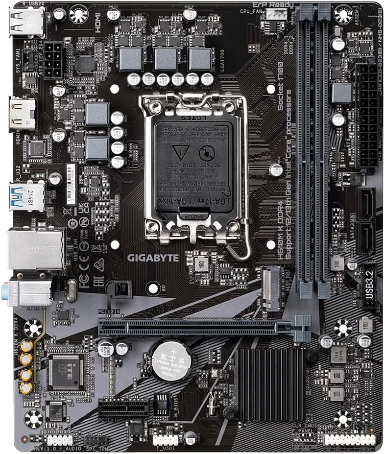مادربرد گیگابایت H610M K DDR4 (سوکت 1700/H610/DDR4/S-ATA 6Gb/s/Micro ATX) مادربرد گیگابایت H610M K DDR4 (سوکت 1700/H610/DDR4/S-ATA 6Gb/s/Micro ATX)