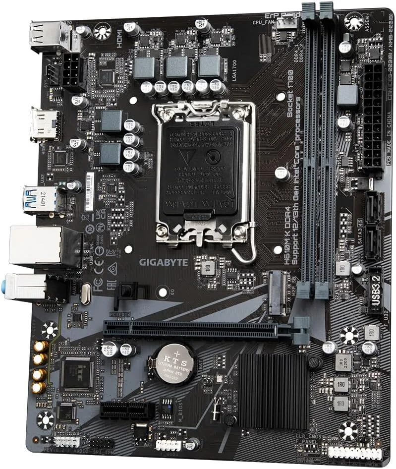 مادربرد گیگابایت H610M K DDR4 (سوکت 1700/H610/DDR4/S-ATA 6Gb/s/Micro ATX) مادربرد گیگابایت H610M K DDR4 (سوکت 1700/H610/DDR4/S-ATA 6Gb/s/Micro ATX)