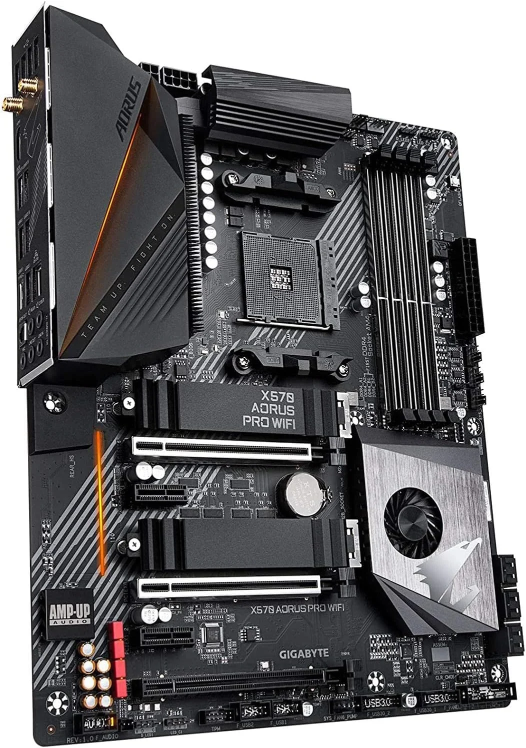 مادربرد GIGABYTE X570 AORUS PRO WiFi (AMD Ryzen 3000/X570/ATX/PCIe4.0/DDR4/USB3.1 X570 AORUS PRO) مادربرد GIGABYTE X570 AORUS PRO WiFi (AMD Ryzen 3000/X570/ATX/PCIe4.0/DDR4/USB3.1 X570 AORUS PRO)