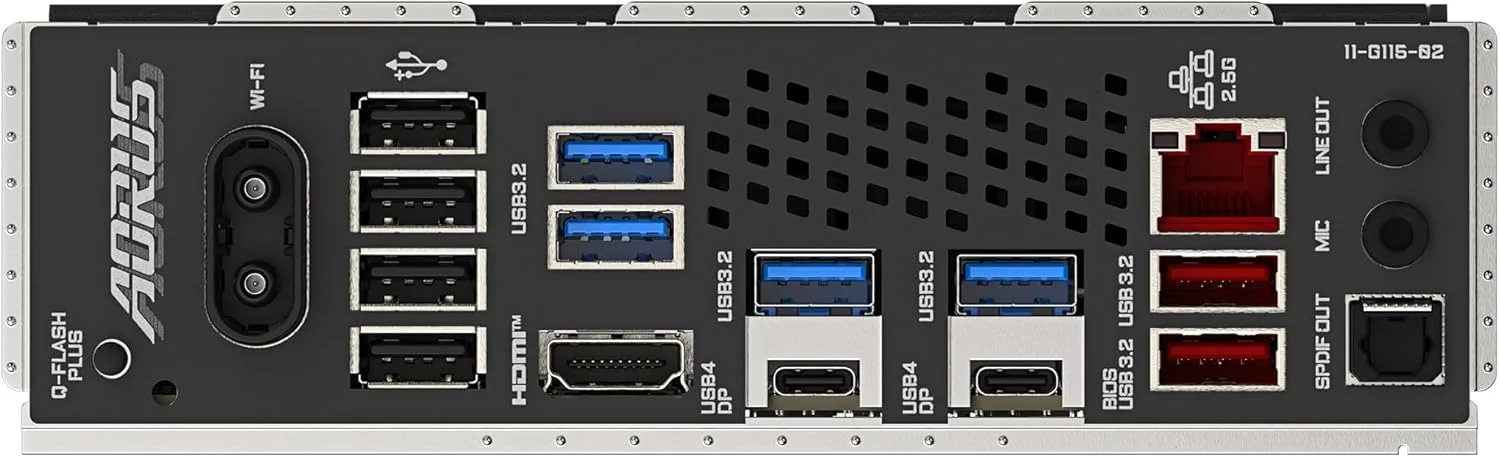 مادربرد GIGABYTE X870 A Elite WIFI7 - پشتیبانی از پردازنده های AMD Ryzen 9000، VRM با فازهای 16+2+2، DDR5 تا 8000 مگاهرتز (OC)، 3xPCIe 5.0، Wi-Fi 7، LAN 2.5GbE، USB 4
