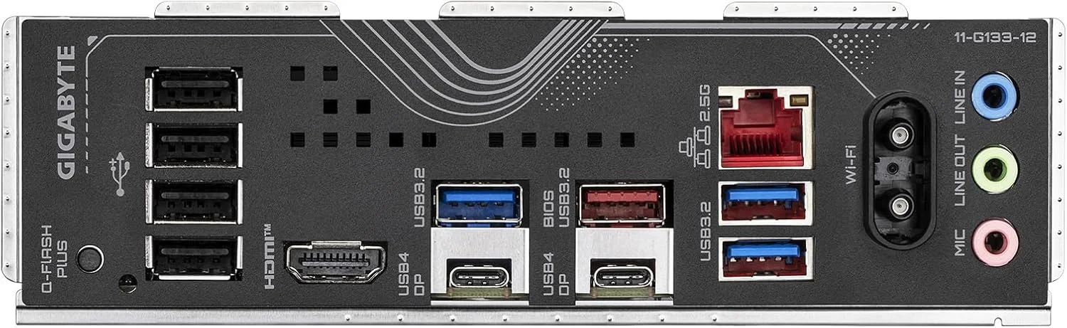 مادربرد GIGABYTE X870 Eagle WIFI7 AM5 LGA 1718, ATX, DDR5, 4X M.2, PCIe 5.0, USB4, Wi-Fi 7, 2.5GbE LAN, EZ-Latch, Q-Flash