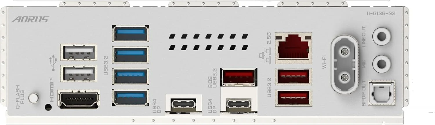 مادربرد GIGABYTE X870E AORUS PRO Ice - پشتیبانی از پردازنده های AMD Ryzen 9000، VRM دیجیتال 16+2+2 فاز، تا 8000 مگاهرتز DDR5 (OC)، 3xPCIe 5.0، Wi-Fi 7، LAN 2.5GbE، USB 4
