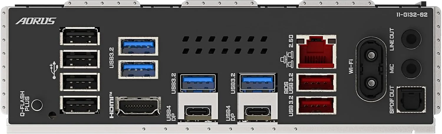 مادربرد GIGABYTE X870E AORUS Elite WIFI7 AM5 LGA 1718، ATX، DDR5، 4X M.2، PCIe 5.0، USB4، Wi-Fi 7، LAN 2.5GbE، EZ-Latch، Q-Flash