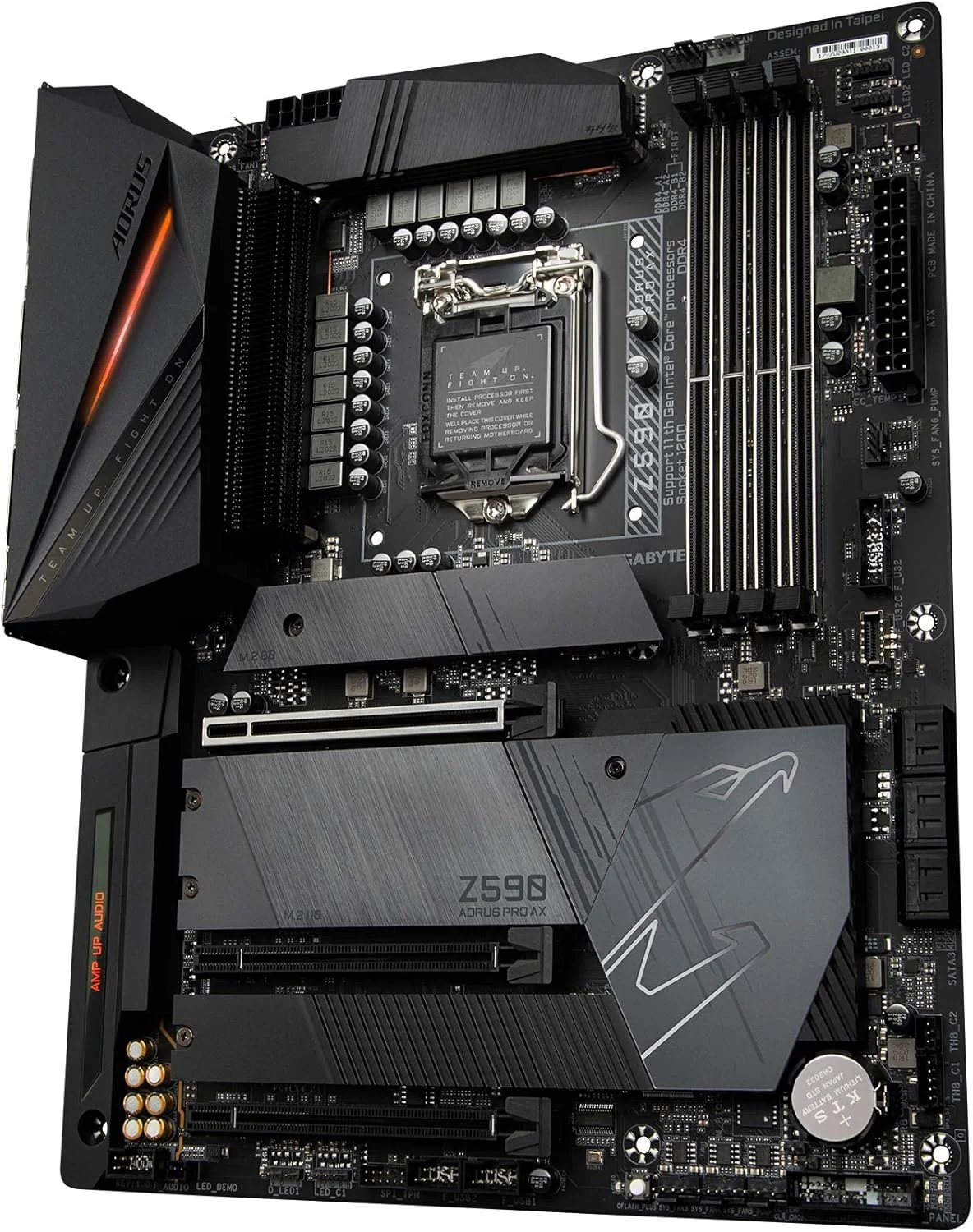 مادربرد گیمینگ GIGABYTE Z590 AORUS PRO AX (LGA 1200/Intel Z590/ATX/3x M.2/PCIe 4.0/USB 3.2 Gen2X2 Type-C/Intel WiFi 6/2.5GbE LAN)
