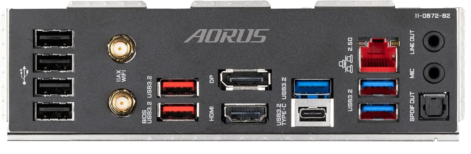 مادربرد گیمینگ GIGABYTE Z690 AORUS Elite AX DDR4 (LGA 1700/ Intel Z690/ ATX/ DDR4/ Quad M.2/ PCIe 5.0/ USB 3.2 Gen2X2 Type-C/WiFi 6/2.5GbE LAN) مادربرد گیمینگ GIGABYTE Z690 AORUS Elite AX DDR4 (LGA 1700/ Intel Z690/ ATX/ DDR4/ Quad M.2/ PCIe 5.0/ USB 3.2 Gen2X2 Type-C/WiFi 6/2.5GbE LAN)
