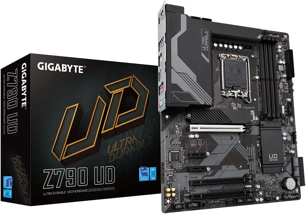 مادربرد گیگابایت Z790 UD 1.0، خانواده پردازنده Intel، سوکت پردازنده LGA1700، اسلات حافظه DDR5 DIMM 4، رابط های هارد دیسک پشتیبانی شده SATA M.2، تعداد اتصالات SATA