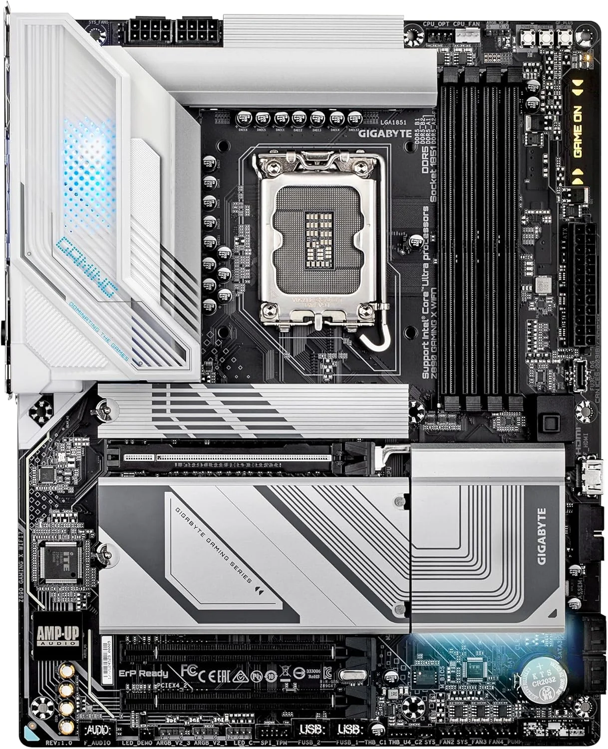 مادربرد GIGABYTE Z890 GAMING X WIFI7 - پشتیبانی از پردازنده های Intel Core Ultra (سری 2)، VRM با 16+1+2 فاز، DDR5 تا 8800 مگاهرتز (OC)، 1xPCIe 5.0 + 3xPCIe 4.0، Wi-Fi 7، LAN 2.5GbE، Thunderbolt 4 مادربرد GIGABYTE Z890 GAMING X WIFI7 - پشتیبانی از پردازنده های Intel Core Ultra (سری 2)، VRM با 16+1+2 فاز، DDR5 تا 8800 مگاهرتز (OC)، 1xPCIe 5.0 + 3xPCIe 4.0، Wi-Fi 7، LAN 2.5GbE، Thunderbolt 4