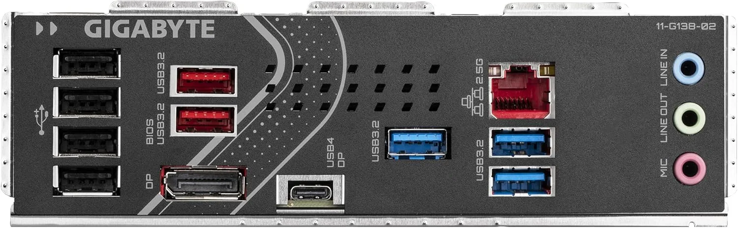 مادربرد GIGABYTE Z890 Eagle - پشتیبانی از پردازنده های Intel Core Ultra (سری 2)، VRM با فاز 14+1+2، پشتیبانی از DDR5 تا 8800 مگاهرتز (OC)، 1x PCIe 5.0 M.2 + 3X PCIe 4.0 M.2، LAN 2.5GbE، USB4