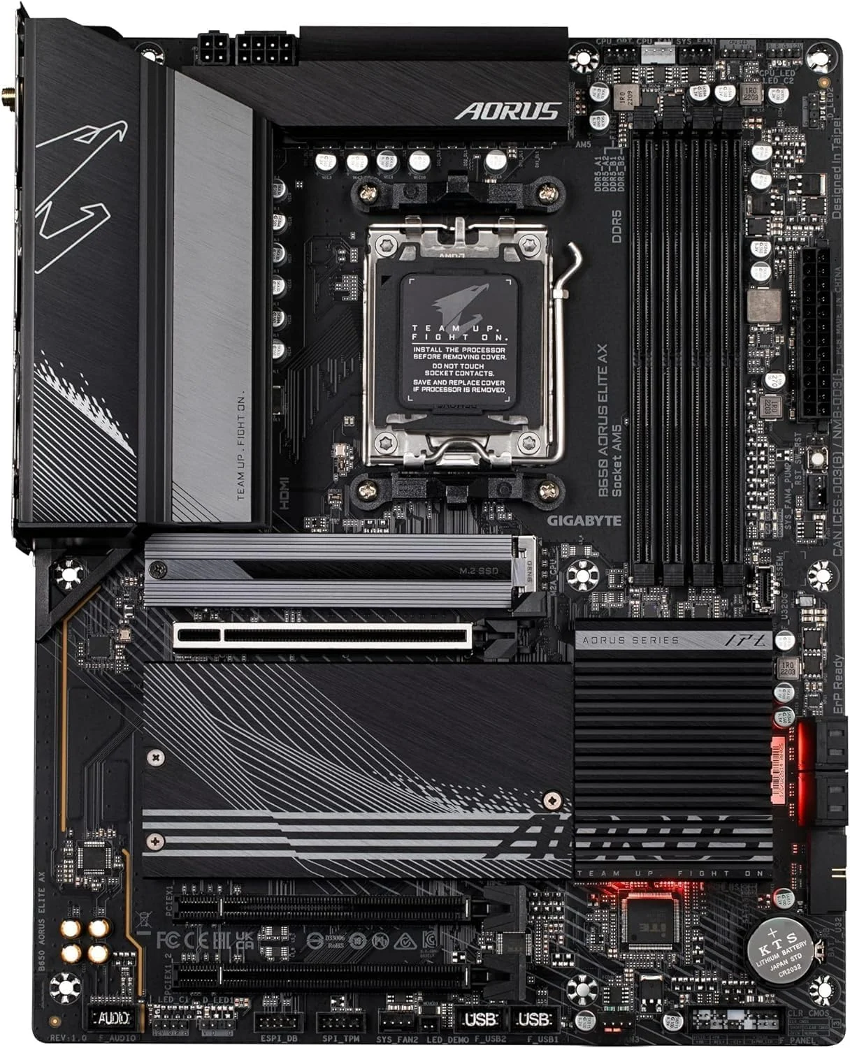 باندل پردازنده دسکتاپ آنلاک شده INLAND AMD Ryzen 7 7700X با 8 هسته و 16 رشته AM5 5.4 گیگاهرتز به همراه مادربرد گیمینگ GIGABYTE B650 AORUS Elite AX AM5 DDR5 ATX