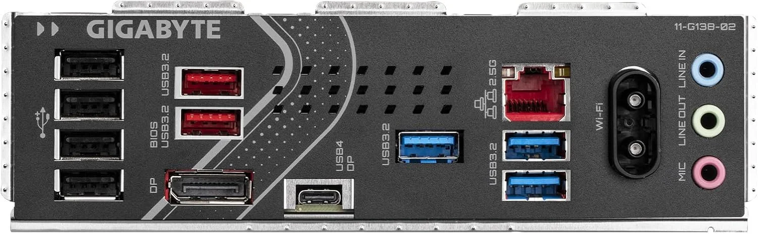 مادربرد GIGABYTE Z890 Eagle WIFI7 اینتل Core Ultra (سری 2) LGA 1851، ATX، DDR5، 4X M.2، PCIe 5.0، USB4، WIFI7، LAN 2.5GbE، EZ-Latch