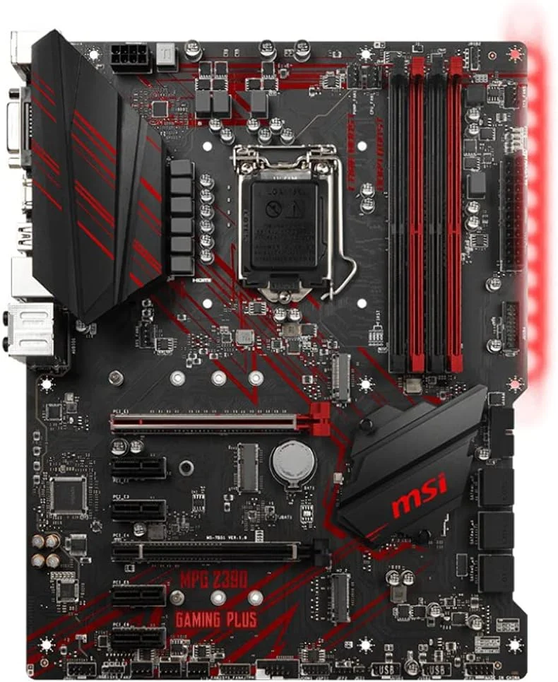 مادربرد MSI MPG Z390 Gaming Plus LGA1151 (پشتیبانی از نسل 8 و 9 اینتل) M.2 USB 3.1 Gen 2 DDR4 HDMI DVI CFX ATX Z390