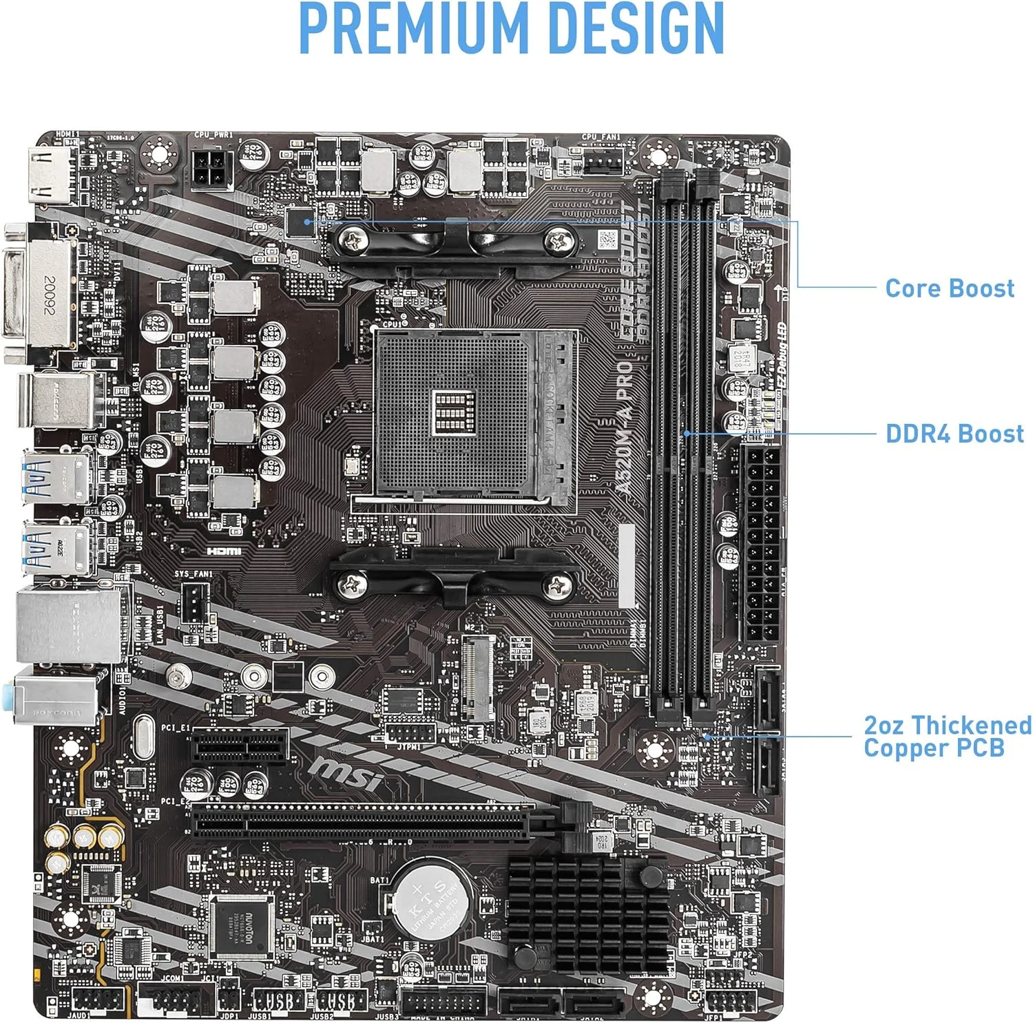 مادربرد ام اس آی A520M-A PRO