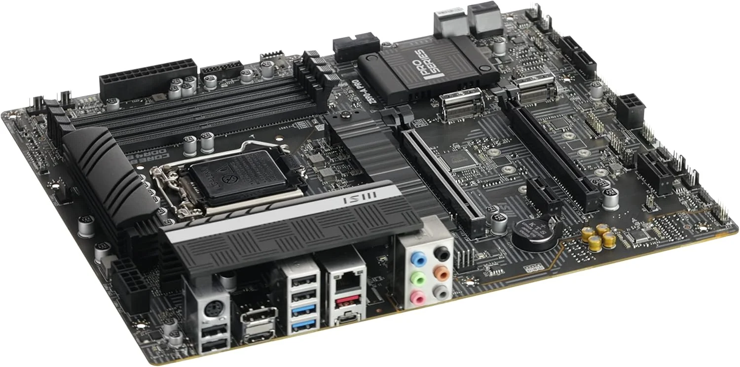 مادربرد MSI Z590-A PRO ProSeries - ATX، نسل 11/10 اینتل Core، سوکت LGA 1200، DDR4، PCIe 4، اسلات های M.2، USB 3.2 Gen 2، LAN 2.5G، DP/HDMI