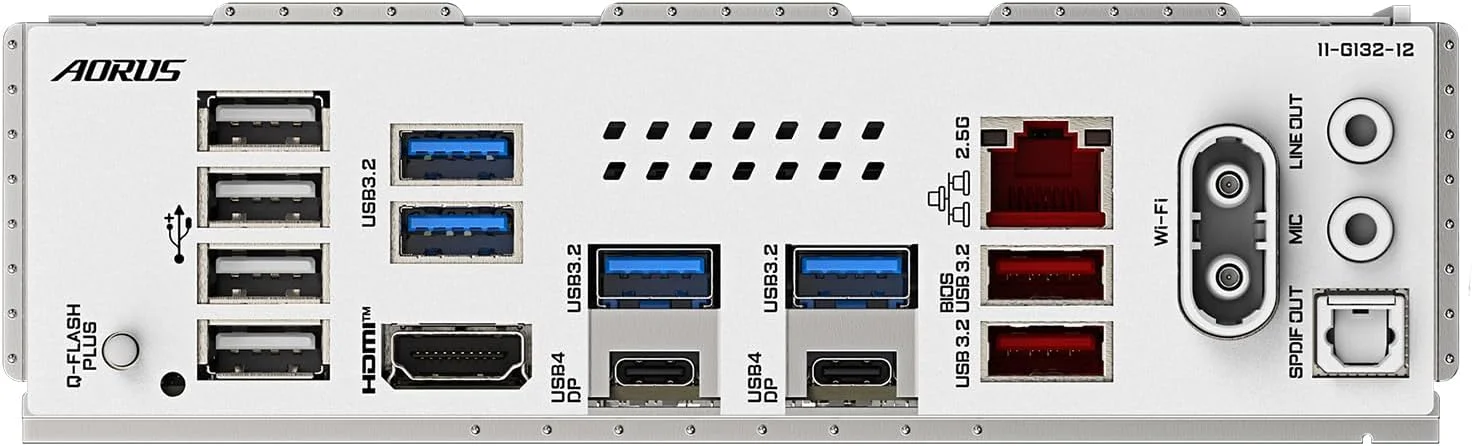 مادربرد GIGABYTE X870E AORUS Elite WIFI7 ICE AMD AM5 LGA 1718، ATX، DDR5، 4X M.2، PCIe 5.0، USB4، WIFI7، LAN 2.5GbE، EZ-Latch، 5 سال گارانتی