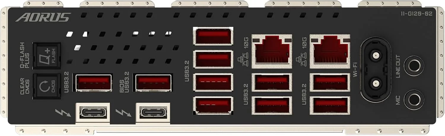 مادربرد GIGABYTE Z890 AORUS Master AI TOP Intel Core Ultra (سری 2) LGA 1851، E-ATX، DDR5، 4X M.2، PCIe 5.0، Thunderbolt 4، WIFI7، LAN 10GbE، EZ-Latch