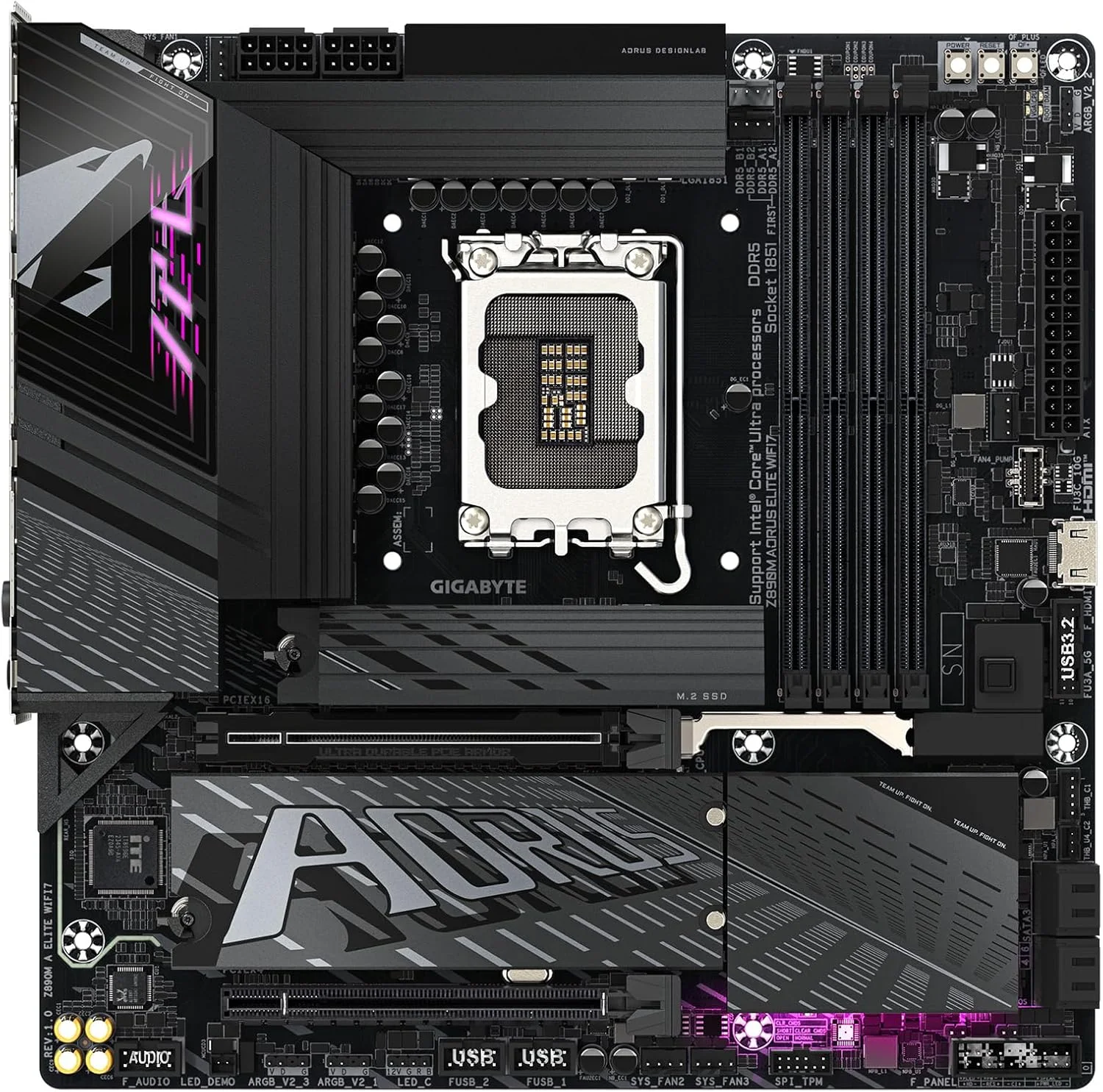 مادربرد GIGABYTE Z890M AORUS ELITE WIFI7 Micro ATX مدل MB6601