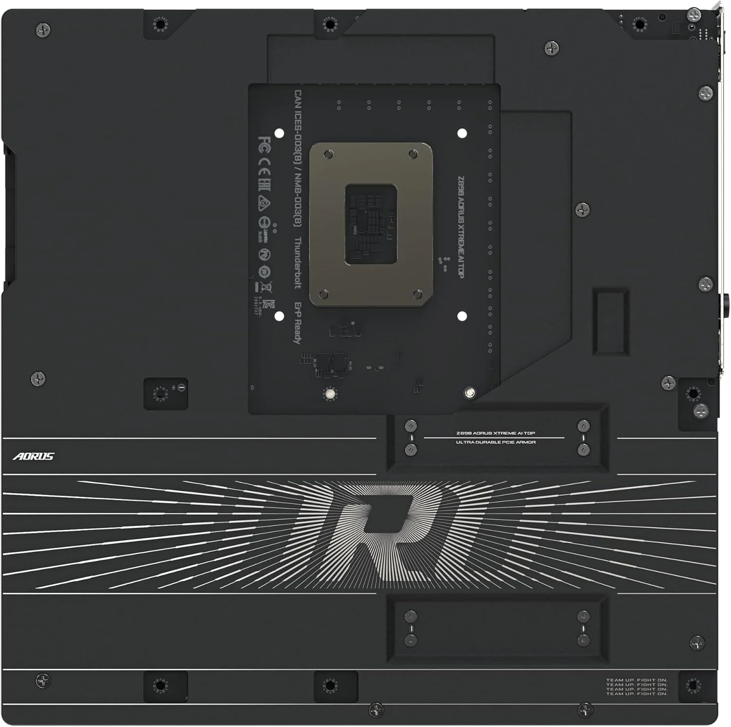 مادربرد GIGABYTE Z890 AORUS XTREME AI TOP - پشتیبانی از پردازنده‌های Intel Core Ultra (سری 2)، VRM با 22+1+2 فاز، DDR5 تا 9500 مگاهرتز (OC)، PCIe 5.0 M.2، Wi-Fi 7، Thunderbolt 5